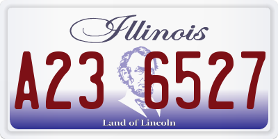 IL license plate A236527