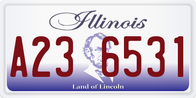 IL license plate A236531