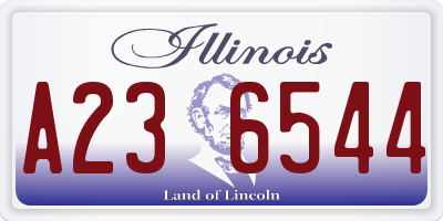 IL license plate A236544