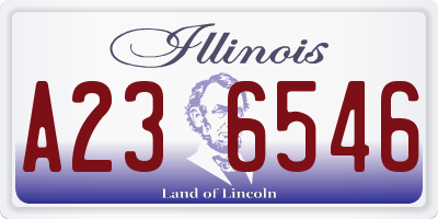 IL license plate A236546