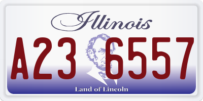 IL license plate A236557