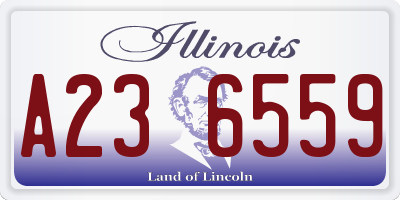 IL license plate A236559