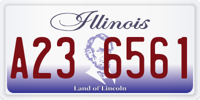 IL license plate A236561