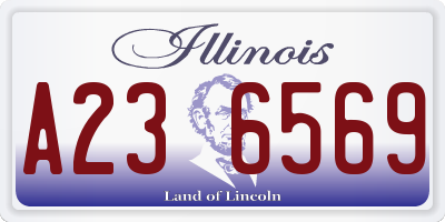 IL license plate A236569