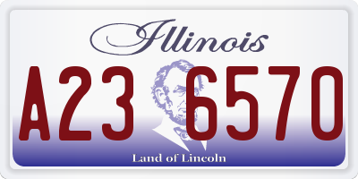 IL license plate A236570
