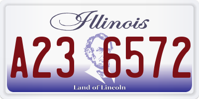 IL license plate A236572