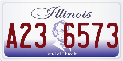 IL license plate A236573