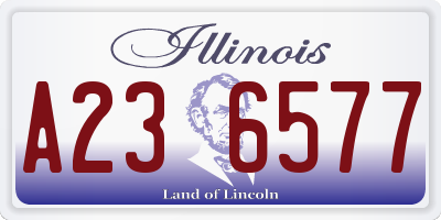 IL license plate A236577