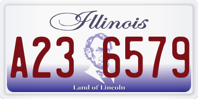 IL license plate A236579
