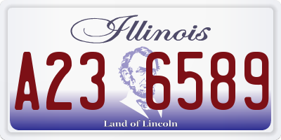 IL license plate A236589