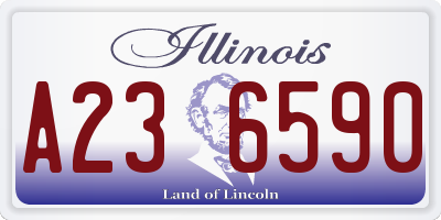IL license plate A236590
