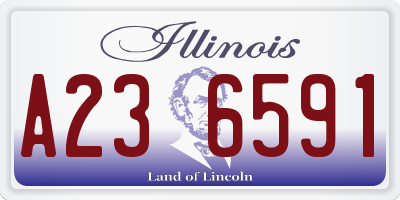 IL license plate A236591