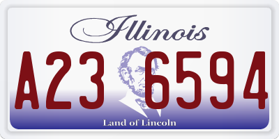 IL license plate A236594