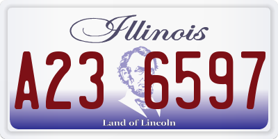 IL license plate A236597