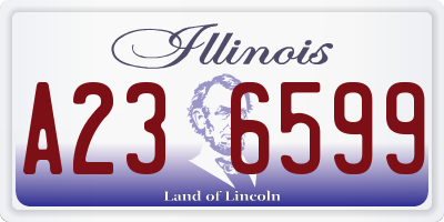 IL license plate A236599