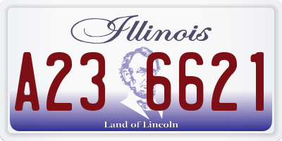IL license plate A236621