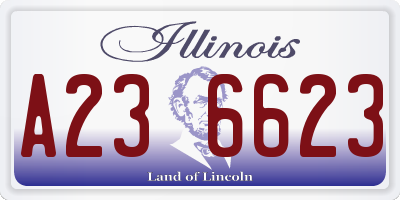 IL license plate A236623