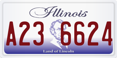 IL license plate A236624