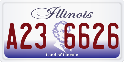 IL license plate A236626