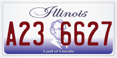 IL license plate A236627