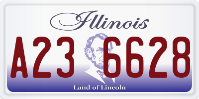 IL license plate A236628