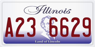 IL license plate A236629