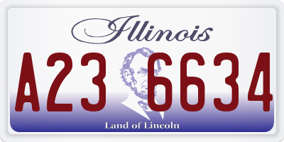 IL license plate A236634