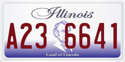 IL license plate A236641