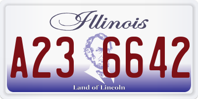 IL license plate A236642