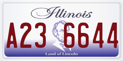 IL license plate A236644