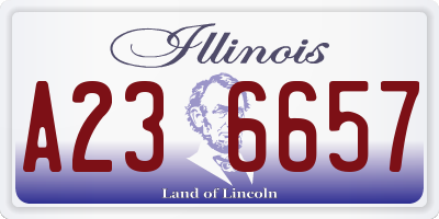 IL license plate A236657