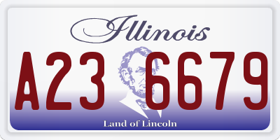 IL license plate A236679