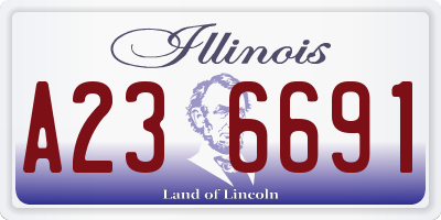 IL license plate A236691