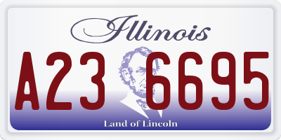 IL license plate A236695