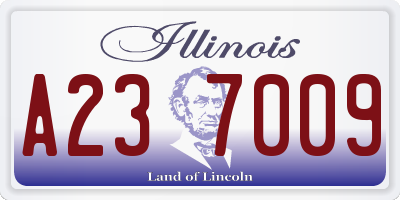 IL license plate A237009