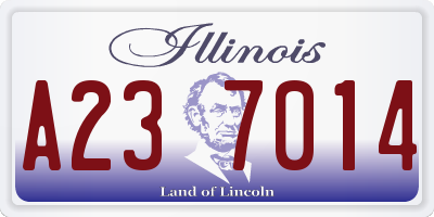 IL license plate A237014