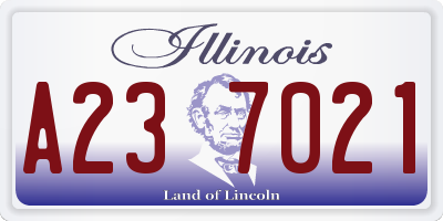 IL license plate A237021