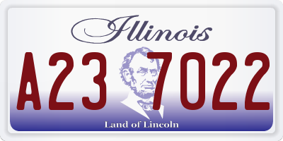 IL license plate A237022