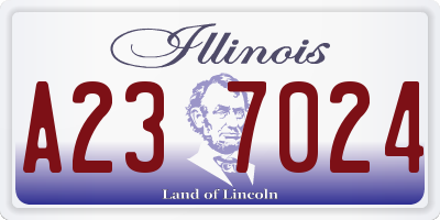 IL license plate A237024