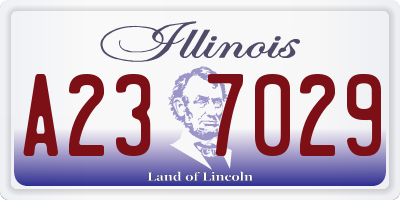 IL license plate A237029
