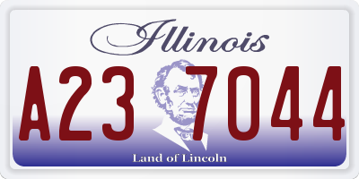 IL license plate A237044