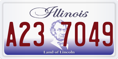 IL license plate A237049