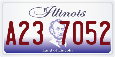 IL license plate A237052