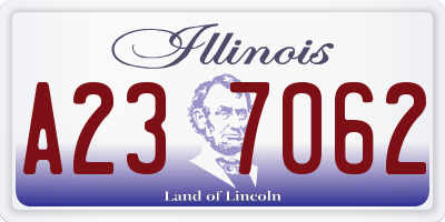 IL license plate A237062