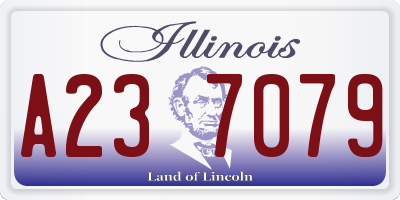IL license plate A237079