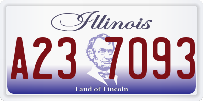 IL license plate A237093