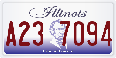 IL license plate A237094
