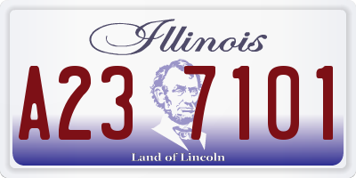 IL license plate A237101
