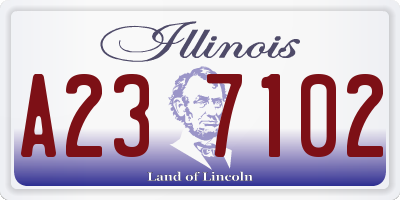 IL license plate A237102