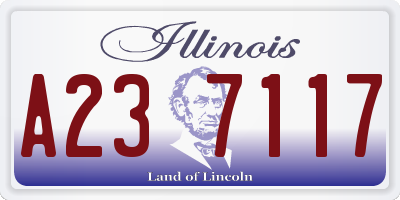 IL license plate A237117
